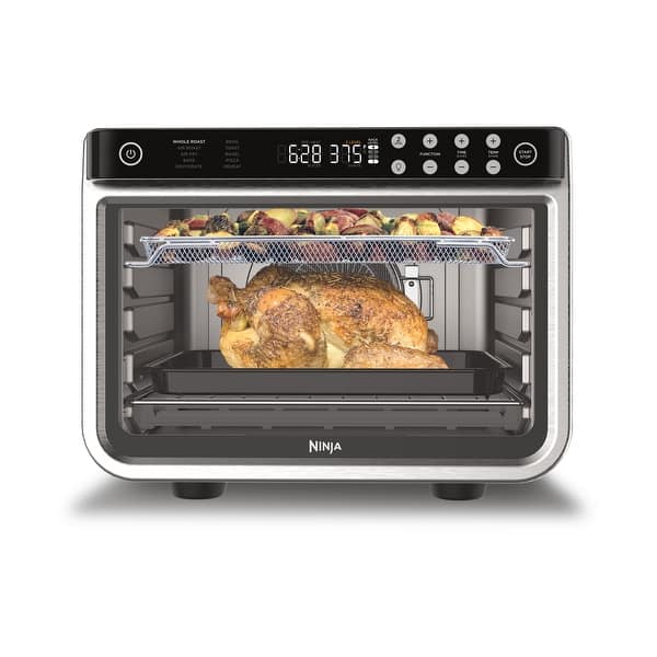 slide 2 of 6, Ninja DT201 Foodi 10-in-1 XL Pro Air Fry Oven, 1800 Watts, Stainless