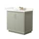 Option Light Green / Giotto Quartz Top / Satin Bronze