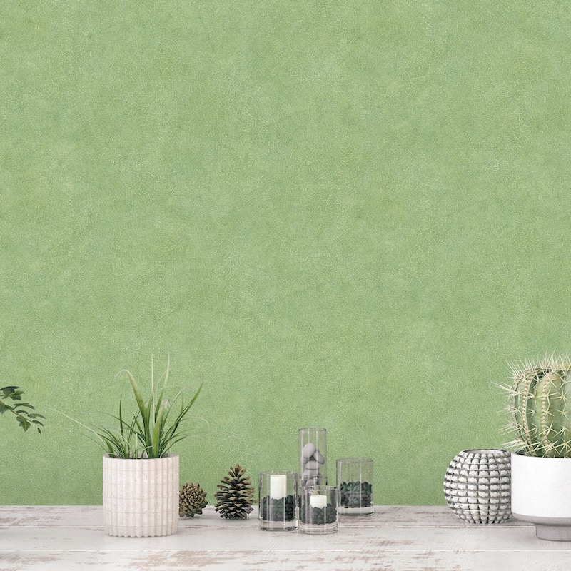 Galerie Wallcoverings Evergreen Veining Leaf Design Vinyl on Non-woven Matte Wallpaper Roll
