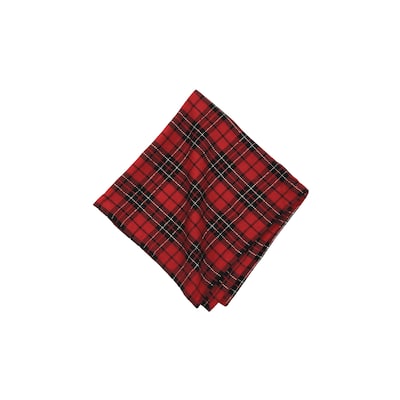 Christmas Red Black Plaid Napkin Set of 6 - 18" x 18"