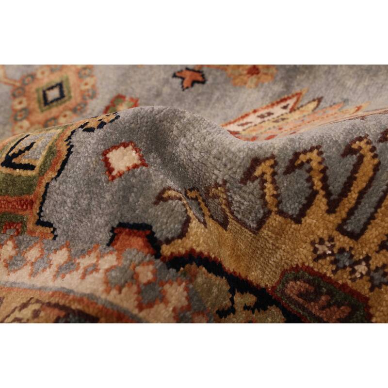 ECARPETGALLERY Hand-knotted Jules Sultane Light Denim Blue Wool Rug - 5'10 x 8'9