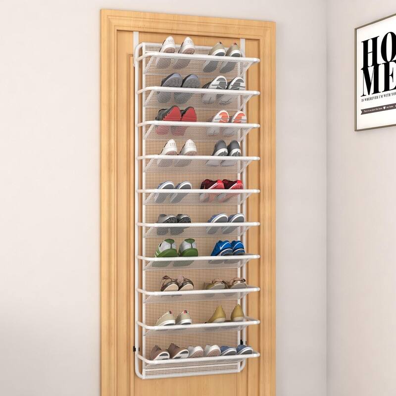 10 Tier Shoe Rack Over The Door Shoe Organizer