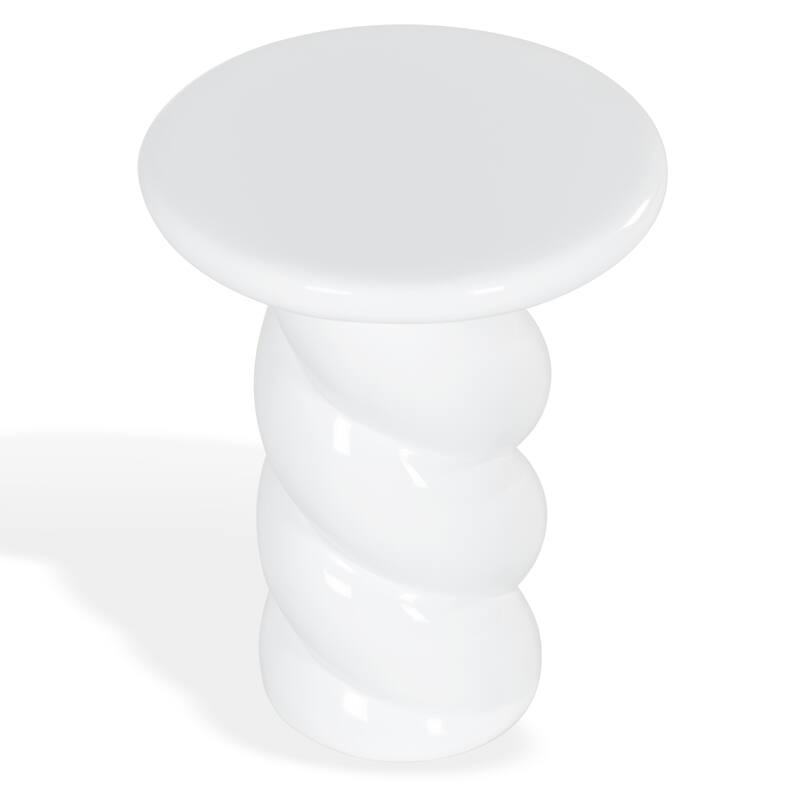 SAFAVIEH Couture Noelly Concrete Accent Table - 14"W x 14"D x 18"H