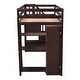 preview thumbnail 28 of 30, Kids Twin Size Loft Bed with Storage Drawers and Built-in Stairs Cabinet, Wooden Bed Frame with Guardrails and Shelving