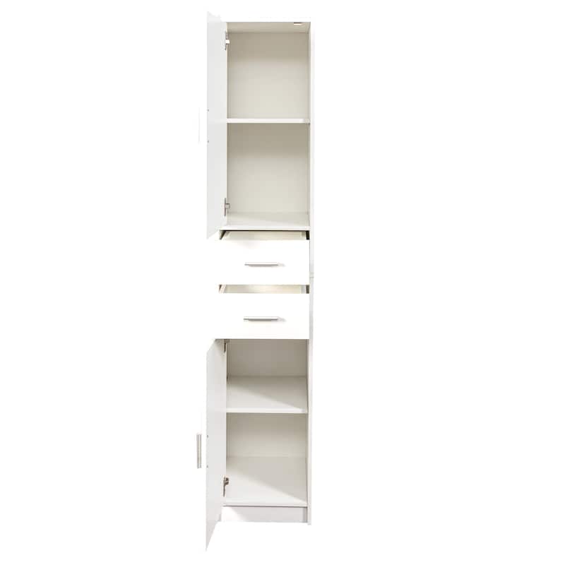 70.87" H Tall Bathroom Storage Cabinet - White