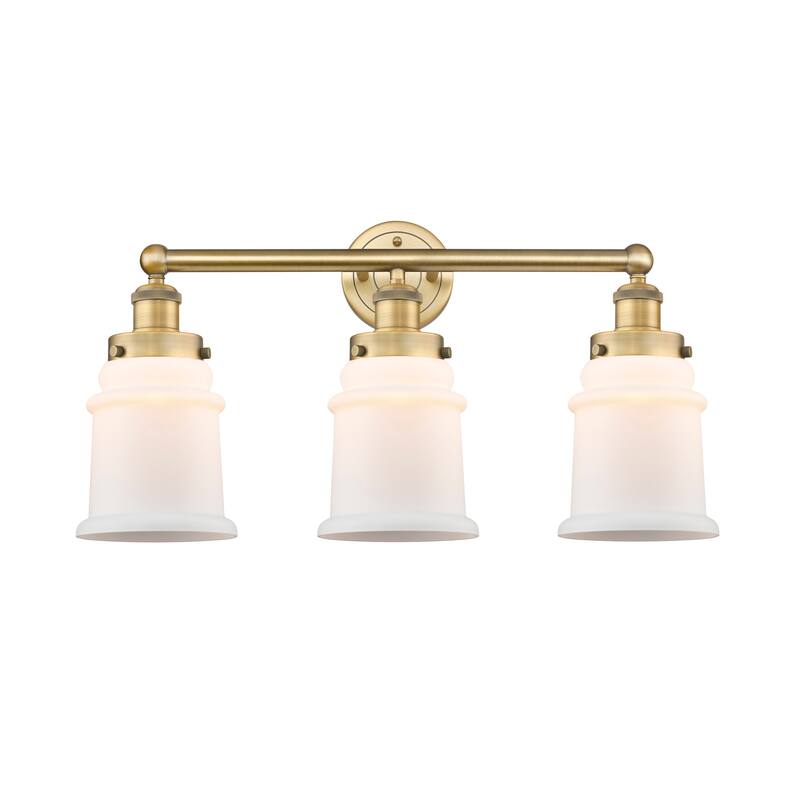 Innovations Lighting 616-3W-13-24 Canton Vanity Canton 3 Light 24" - Brushed Brass / Matte White