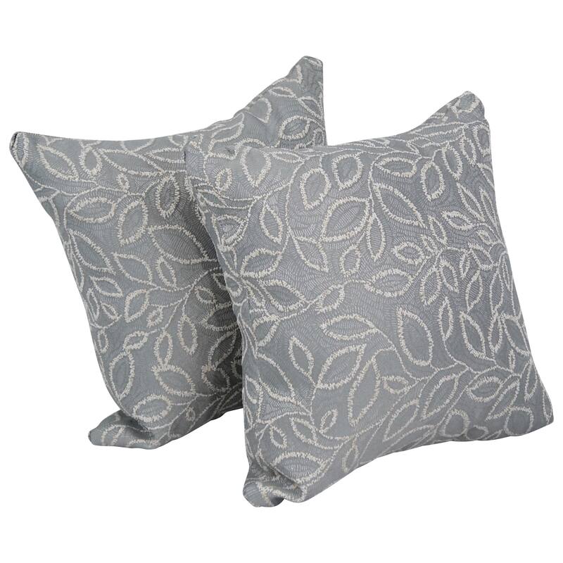 Blazing Needles 17-inch Square Throw Pillows (Set of 2) - Florian Greyst