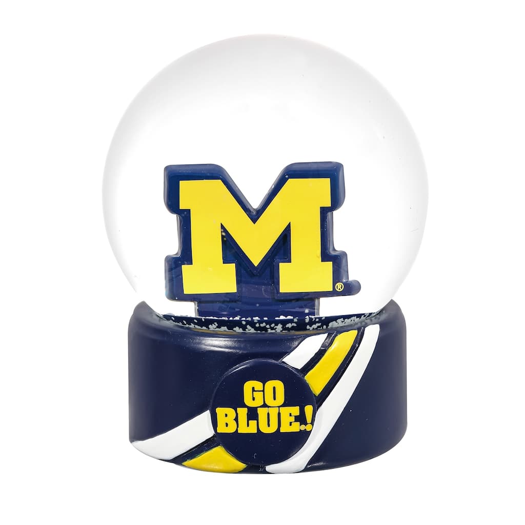 University of Michigan 5 in. Glass Tabletop Snow Globe