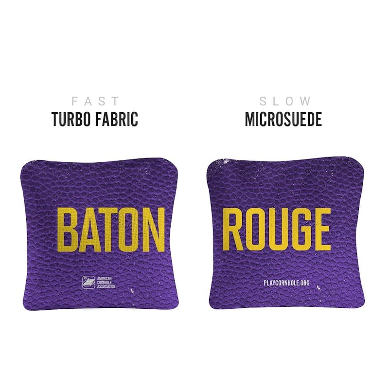 Baton Rouge Purple Dual Sided Cornhole Bags