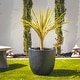 preview thumbnail 12 of 59, Kante 18 Inch Dia Round Concrete Planter, Indoor Outdoor Large Plant Pot