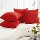 preview thumbnail 60 of 90, Deconovo Throw Pillow Covers, Corduroy Striped Decorative Covers, Set of 4