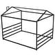 preview thumbnail 6 of 10, Queen Size Metal House-Styled Platform Bed with Sleek Eaves Design and Sturdy Construction