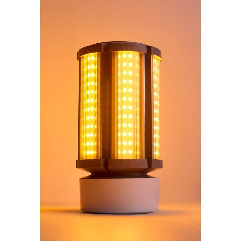 27 Watt 1600K Turtle Friendly 585Nm Amber Corncob - Dark Gray