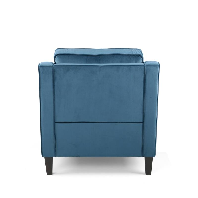 Milo Contemporary Velvet Club Chair by Christopher Knight Home - 30.75" W x 33.50" L x 33.75" H
