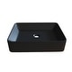 preview thumbnail 2 of 9, Lyra Bench Mount Ceramic Rectangular Vessel Bathroom Sink