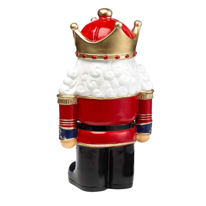 Indoor/Outdoor Lighted Nutcracker Shorty Statue