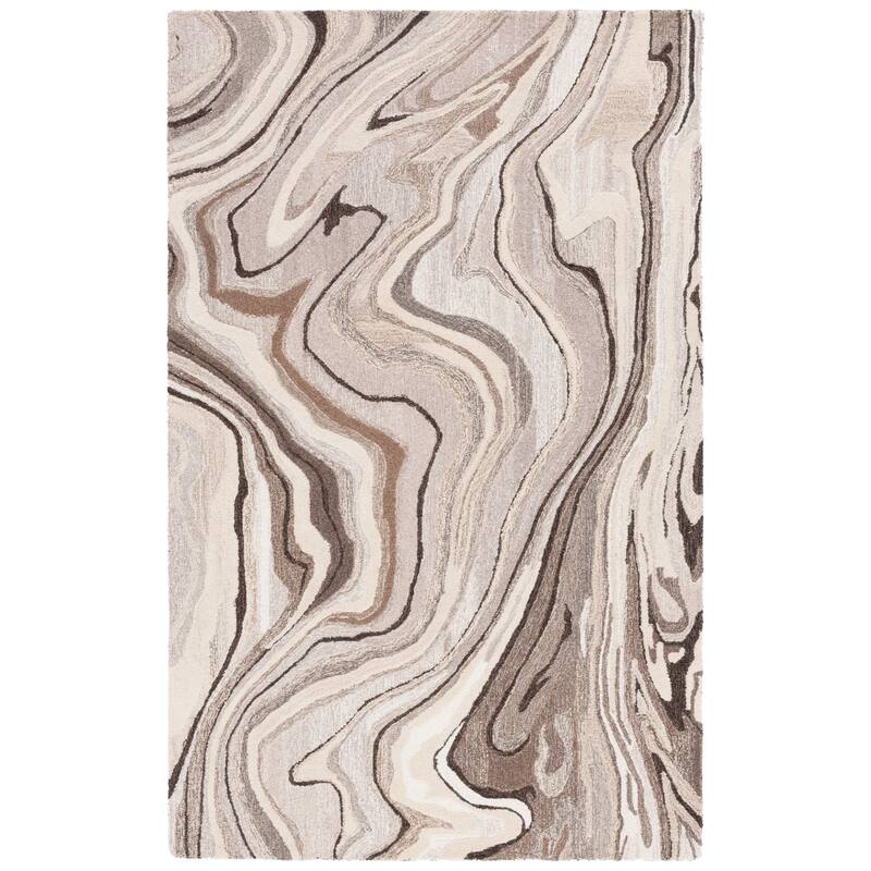 SAFAVIEH Handmade Metro Diethild Modern Abstract Wool Rug