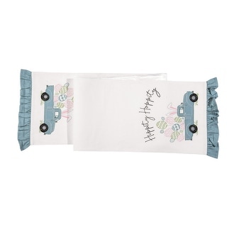 "Hippity Hoppity" Easter Pickup Truck 100% Cotton Table Runner 13" x 72"