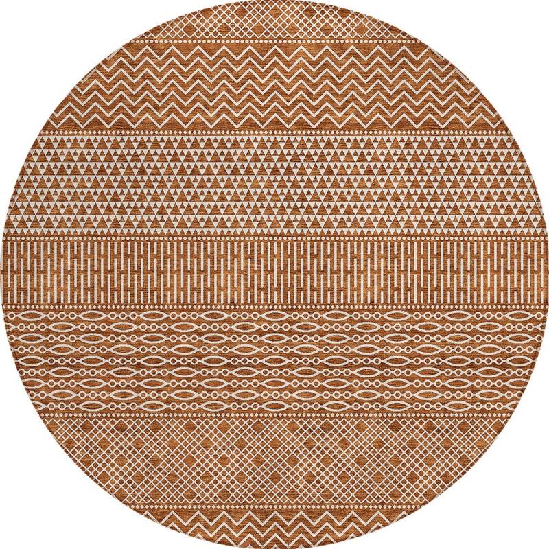 HomeRoots Chevron Modern Rectangle Outdoor Rug