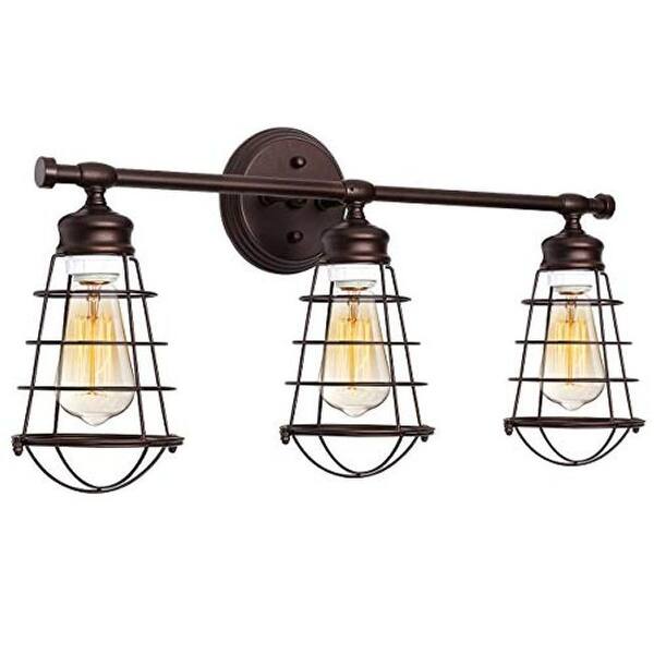 Shop 3 Light Farmhouse Industrial Net Cage Wall Sconce Rustic