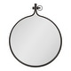 preview thumbnail 92 of 94, Kate and Laurel Yitro Round Wall Mirror 23.5x28.5 - Gray