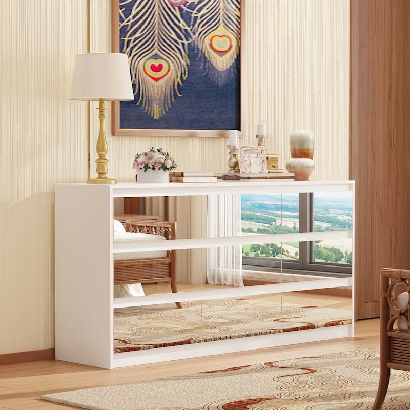 9 Drawer Dresser White Dresser Chest Drawer Storage Organizer Cabinet
