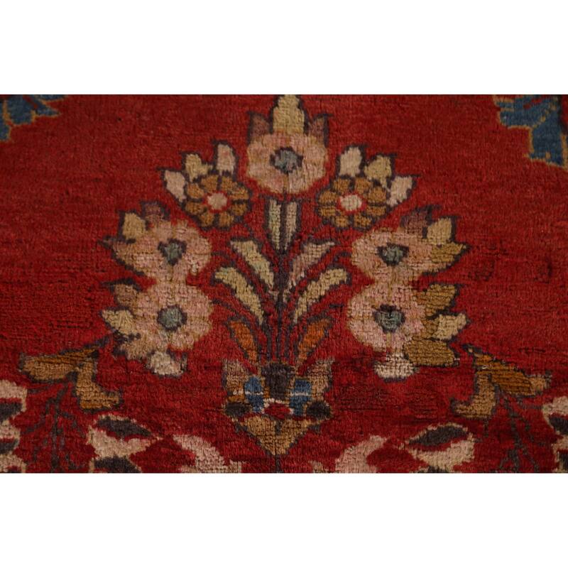 Lilian Persian Vintage Rug Handmade Wool Carpet - 7'3"x 10'3"