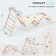 preview thumbnail 2 of 7, EROMMY 7-in-1 Wooden Climbing Set, Montessori Indoor Playground – Pastel Climber, Ideal Toddler Gift