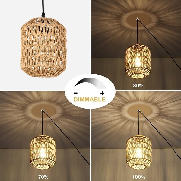 Plug in dimmable pendant light best sale