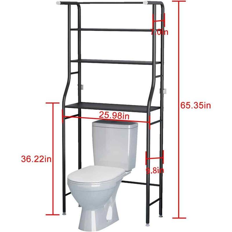 3 Shelf Bathroom Space Saver,Over The Toilet Rack,Bathroom Corner Stand