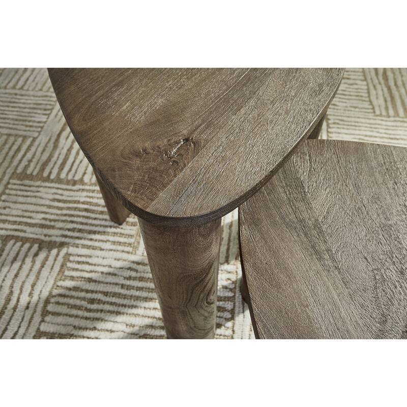 Signature Design by Ashley Reidport Grayish Brown Accent Coffee Table (Set of 2) - 26.5" W x 26" D x 19.13" H