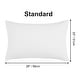 preview thumbnail 12 of 46, 2 Pcs Zippered Pillowcases, Brushed Microfiber Pillow Case Cover Standard(20"x26") - Snow White