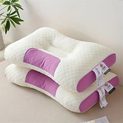 Set of 1/2 SPA Massage Pillow Cervical Orthopedic Neck Pillow