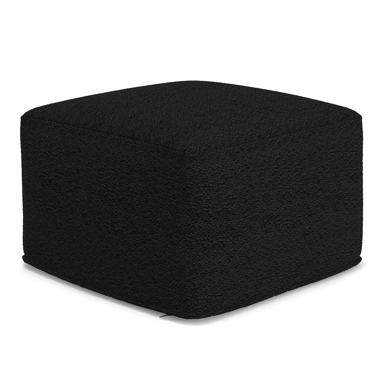 WYNDENHALL Lyanna Contemporary Square Pouf in Boucle