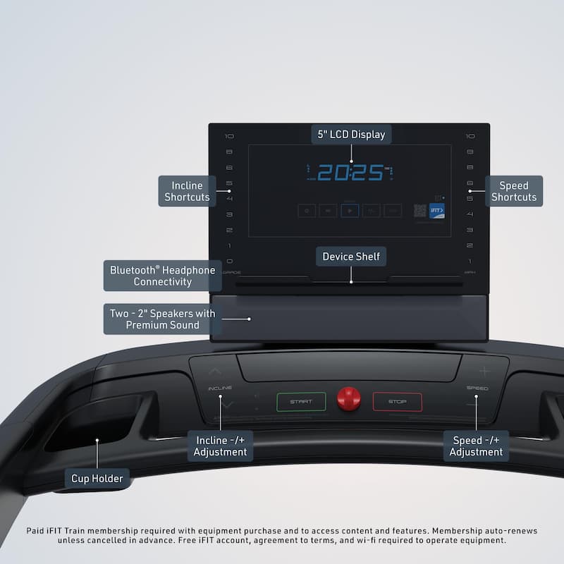 NordicTrack T Series 7 Treadmill; Starter Treadmill for Real Results