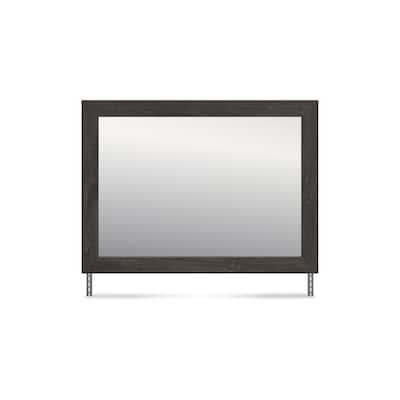 Signature Design by Ashley Parlayon Black Bedroom Mirror - 41.85" W x 1.3" D x 30.67" H