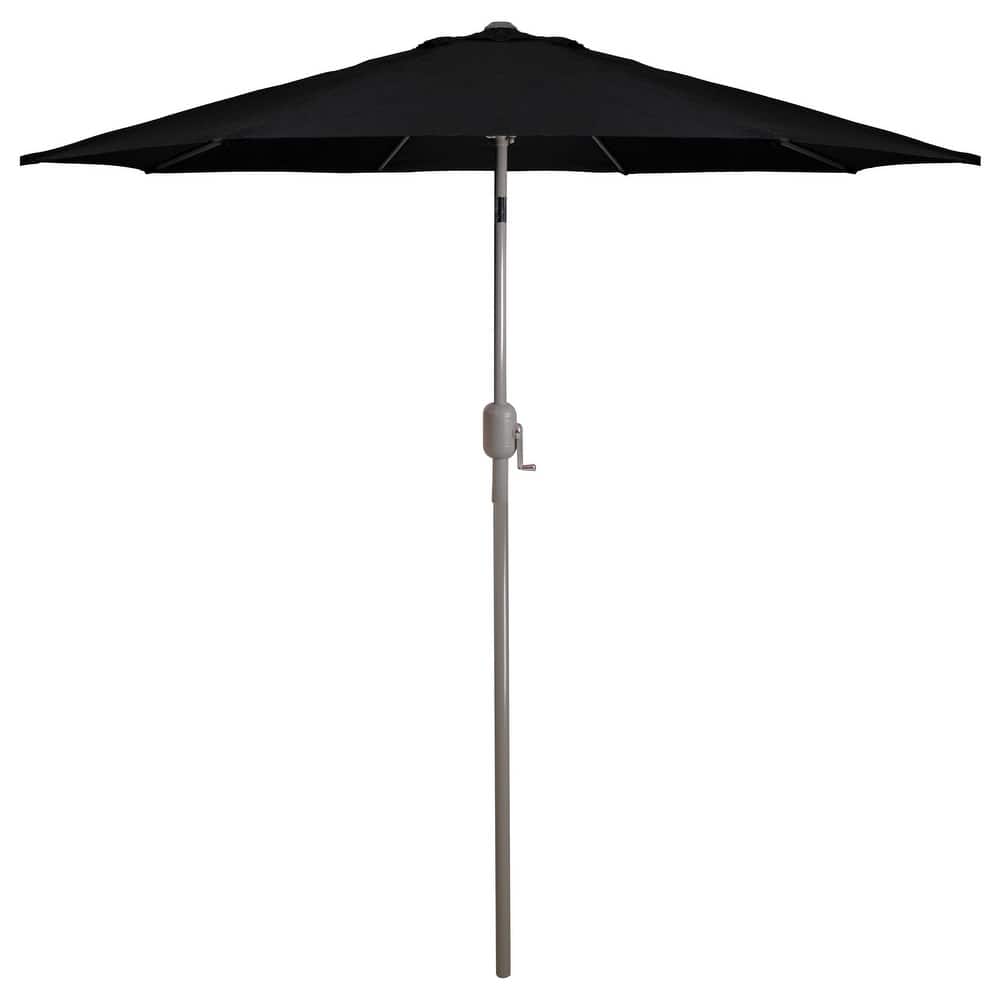 9ft Outdoor Patio Market Umbrella with Hand Crank and Tilt