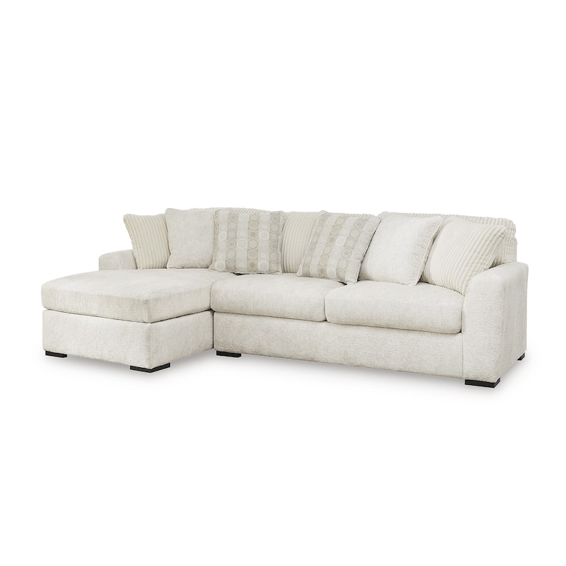 Signature Design by Ashley Chessington White 2-Piece Sectional with Chaise - 121" W x 65" D x 40" H