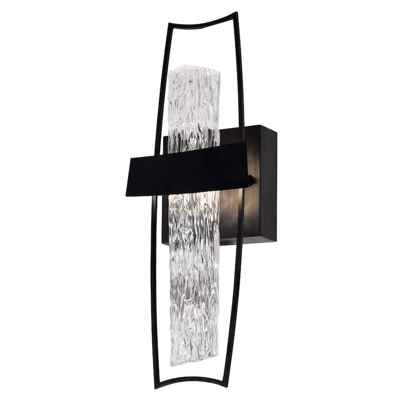 Guadiana 5 in LED Black Wall Sconce - Black