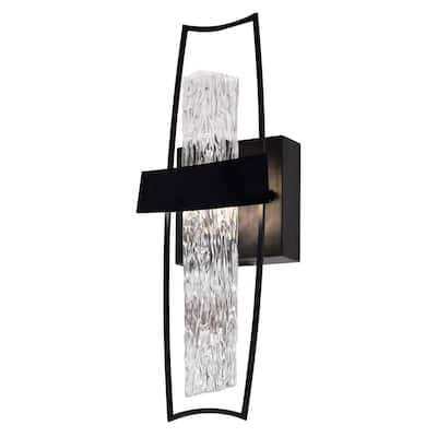 Guadiana 5 in LED Black Wall Sconce