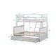 preview thumbnail 18 of 25, Twin Over Full Bunk Bed with Storage Drawers, Wooden Bunk Bed with Ladder and Safety Guard Rails