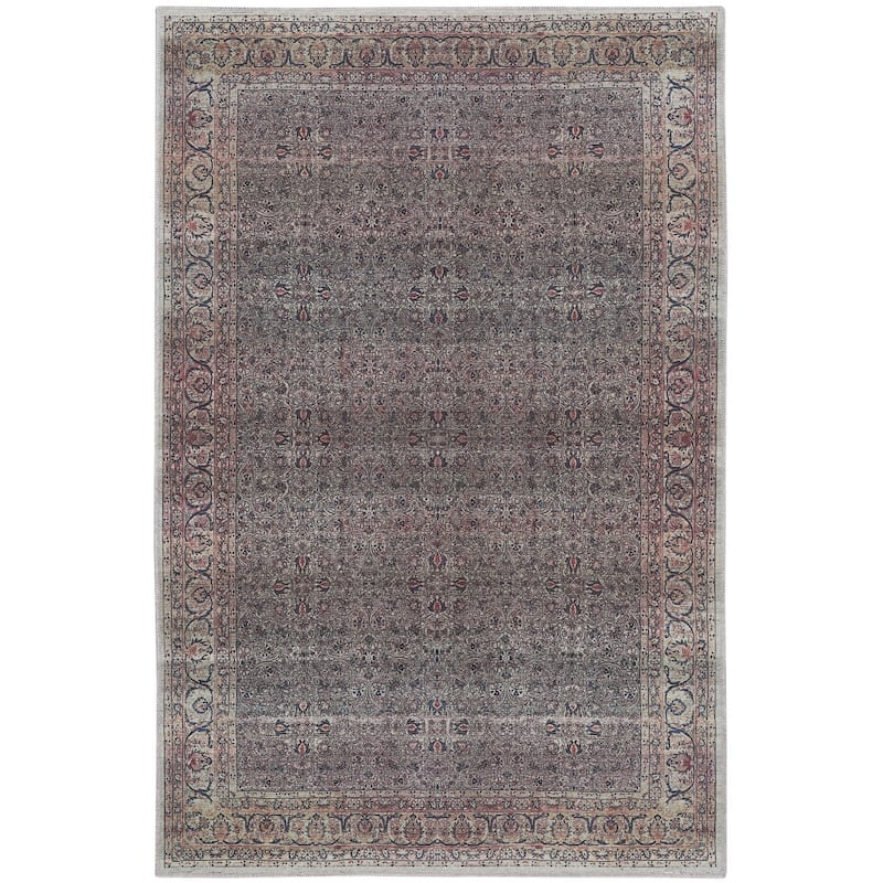 Power Loomed Distressed Non Skid Area Rug - 4' x 6'