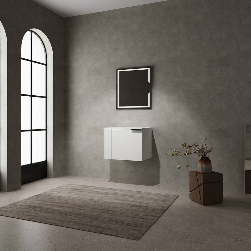 24" Oak Bathroom Vanity Cabinet with Generous Storage, Soft-Close Doors, and Easy Assembly (Sink Not Included)