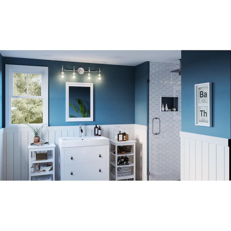 Aria 4-Light Brushed Nickel Vanity Light