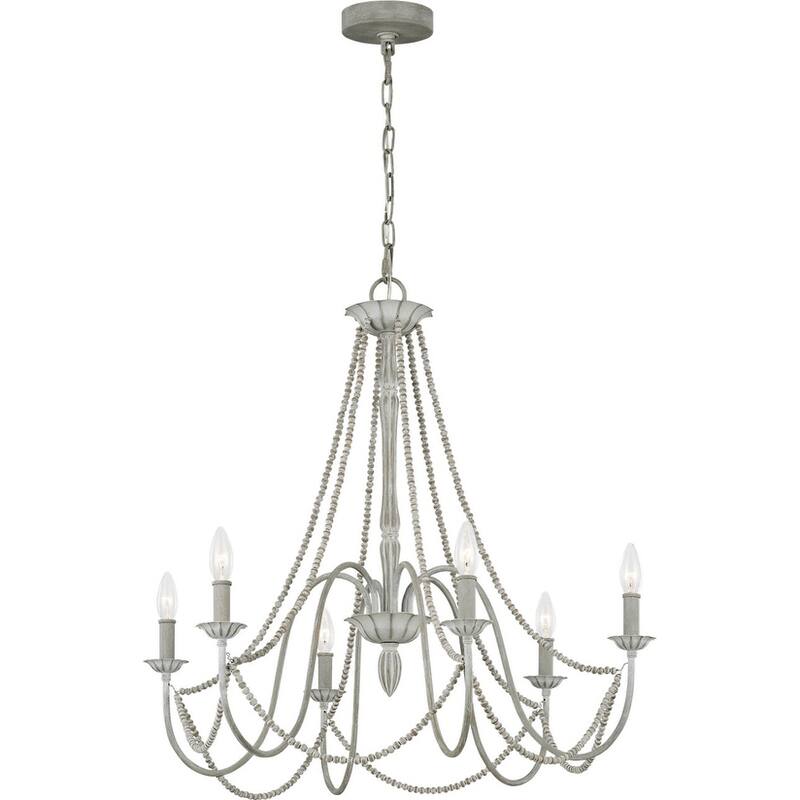 Generation Lighting French Country Maryville Chandelier - 28 - 28 - Washed Grey