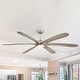 preview thumbnail 3 of 8, 72-inch Driftwood 6-Blade DC Motor Ceiling Fan with Light and Remote