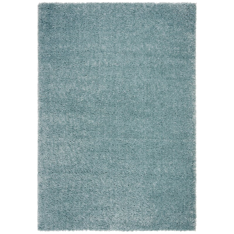 SAFAVIEH August Shag Solid 1.2-inch Thick Area Rug - 12' x 15' - Aqua