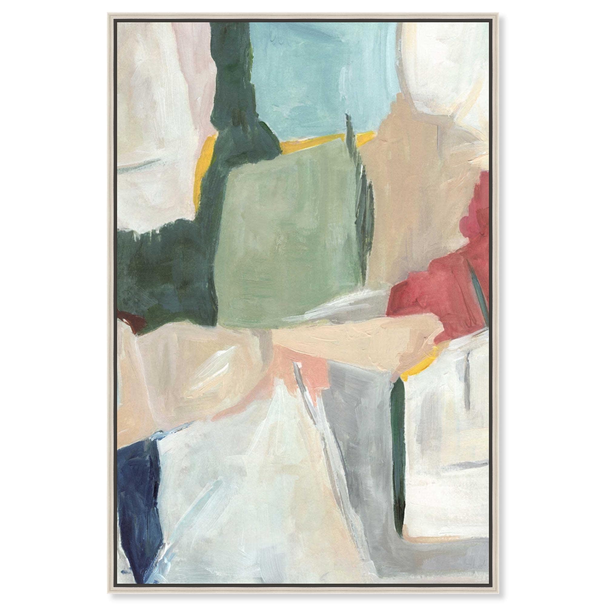 Simple Maze Living Room Decor Canvas Print by Art Remedy