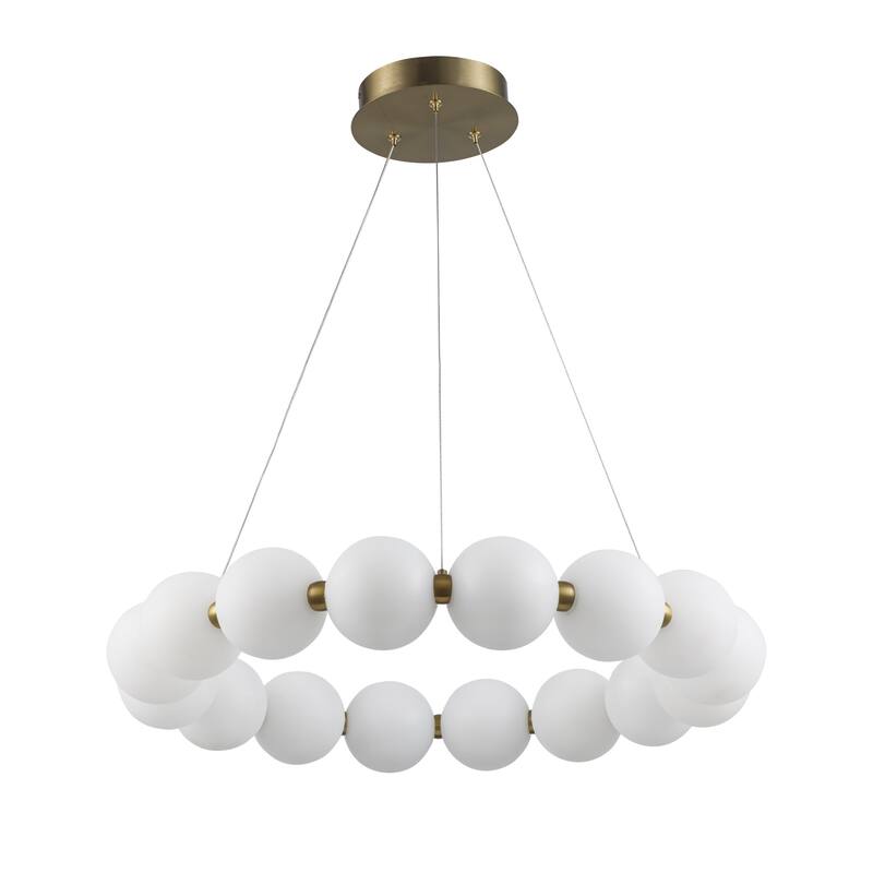 Trans Globe Lighting MDN-1591 Nightingale 26" Wide LED Ring Chandelier
