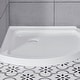 preview thumbnail 14 of 25, OVE Breeze Round Corner Shower Kit with Frosted Glass Sliding Door and Shower Base Pan (Walls not Included)